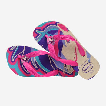 Ciabatta infradito da bambina multicolore con stampa Havaianas Fantasy Unicorno, Brand, SKU p432000244, Immagine 0